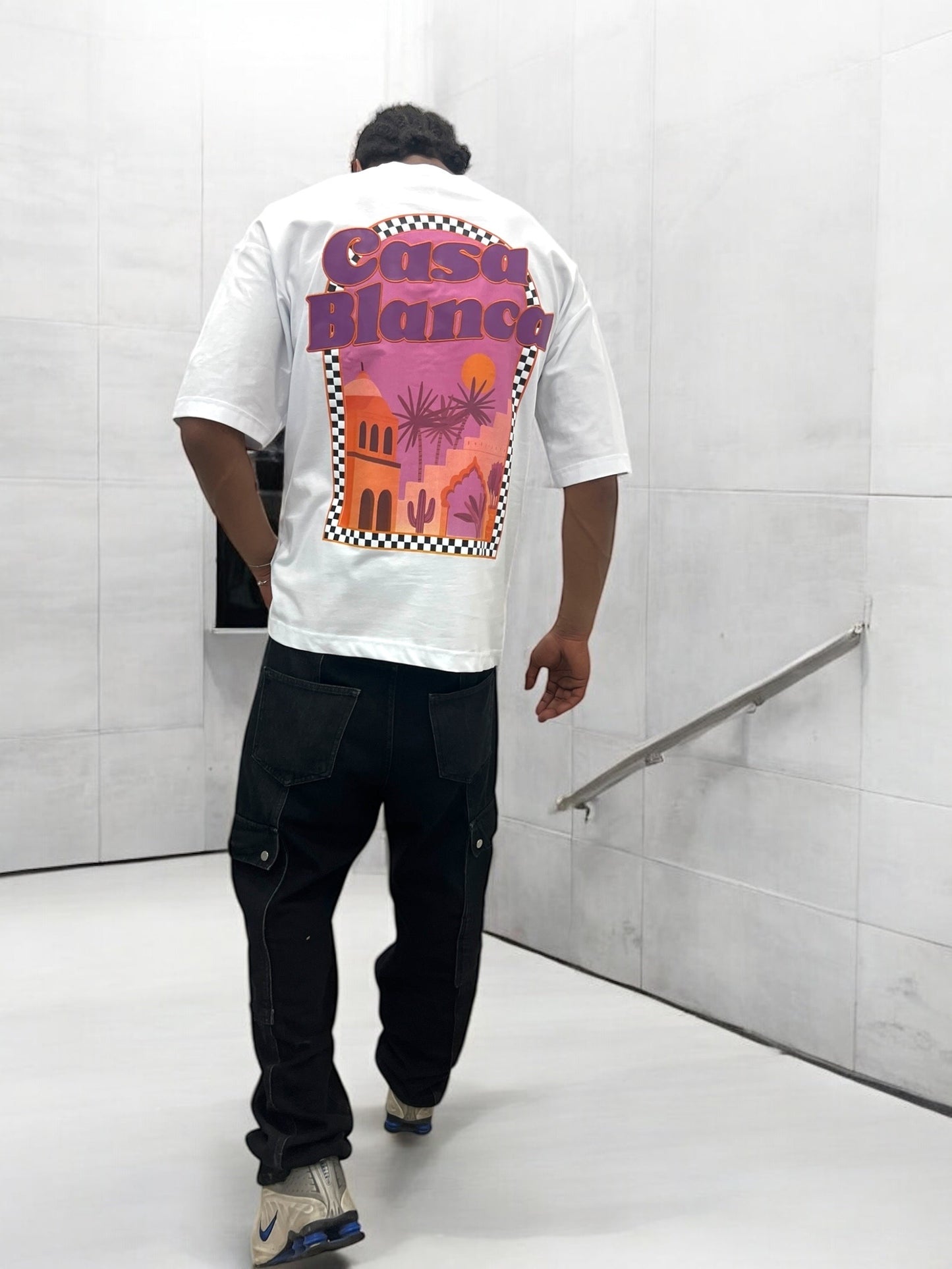 T-shirt CASABLANCA VICES CITY - Blanc