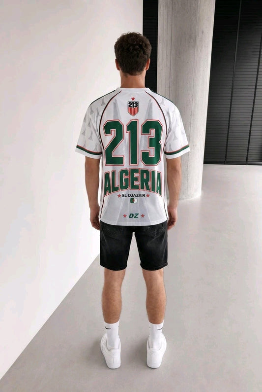 T-Shirt Algérie 213 Blanc – Maqam Echahid El Djazair DZ