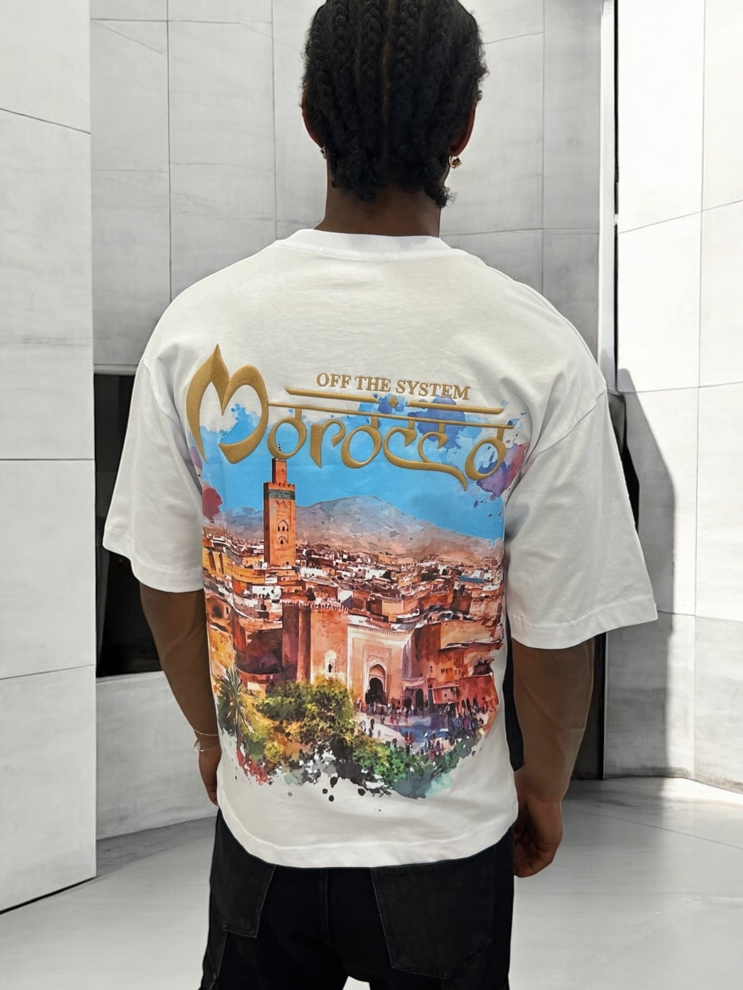 T-shirt MOROCCO VIBES - blanc