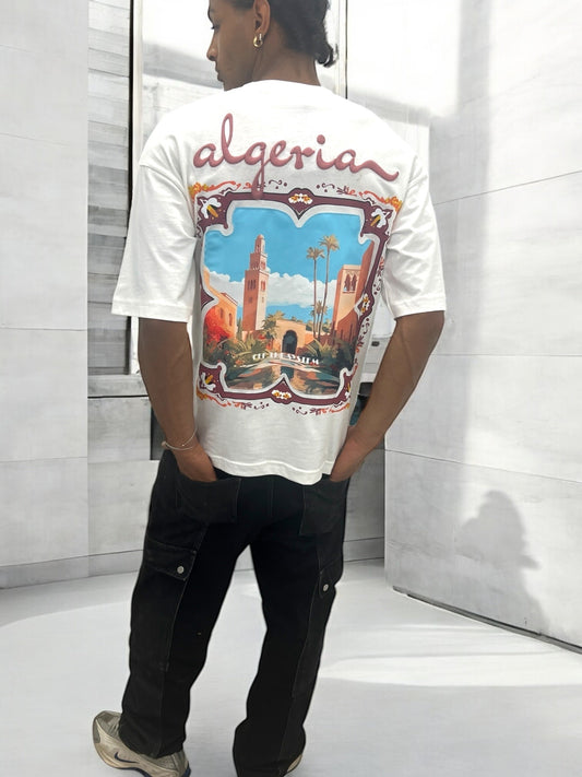 T-shirt ALGERIA - blanc cassé