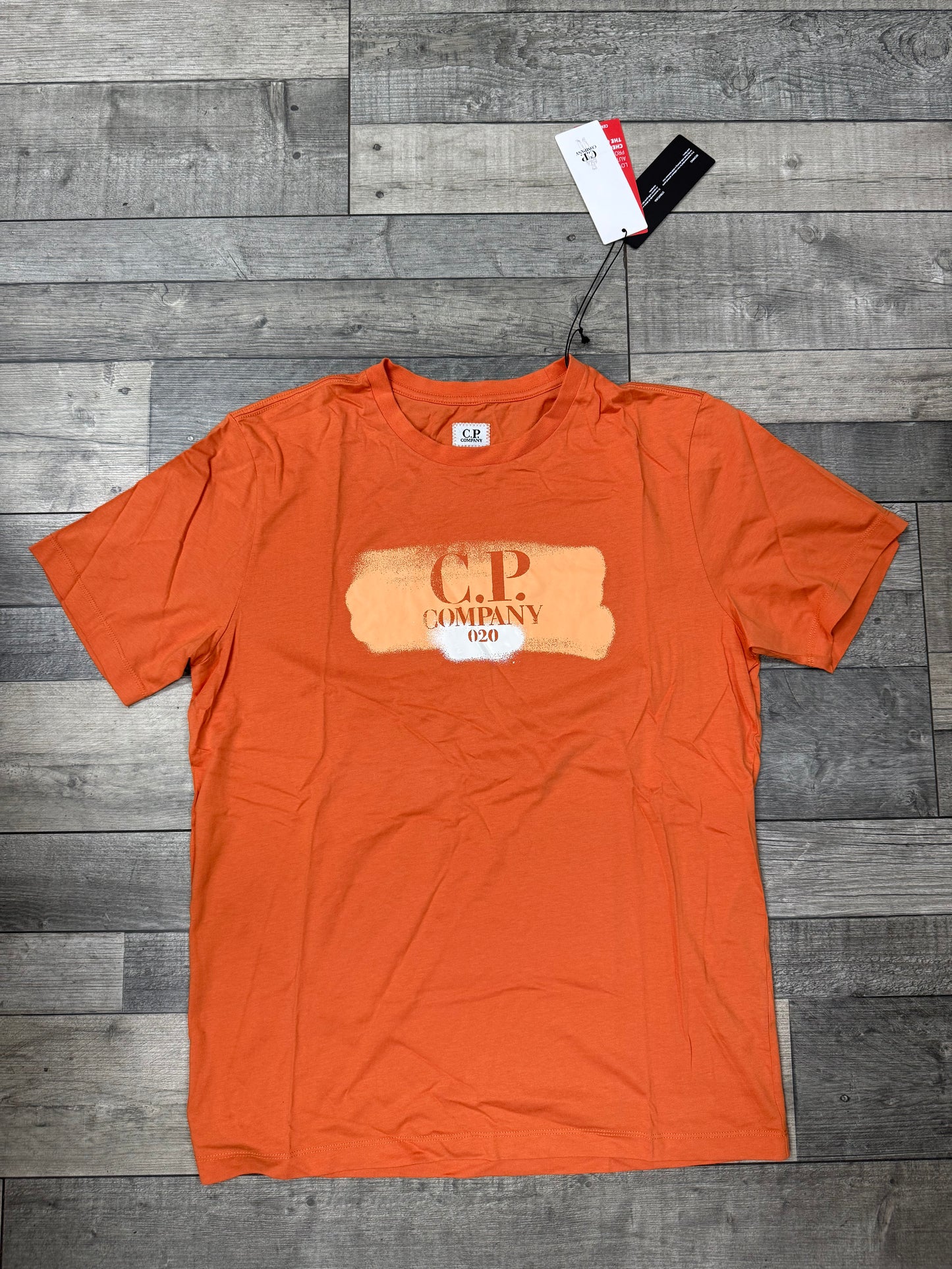 CP COMPANY - T-Shirt Orange Abricot