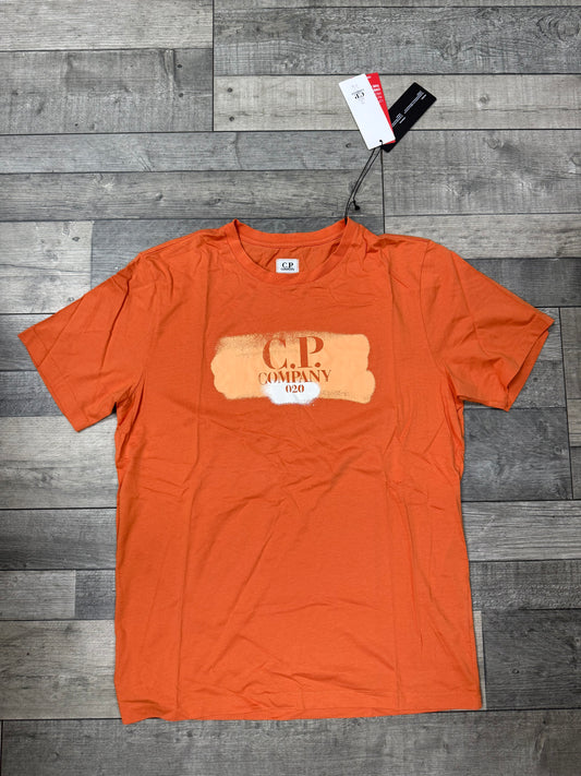 CP COMPANY - T-Shirt Orange Abricot