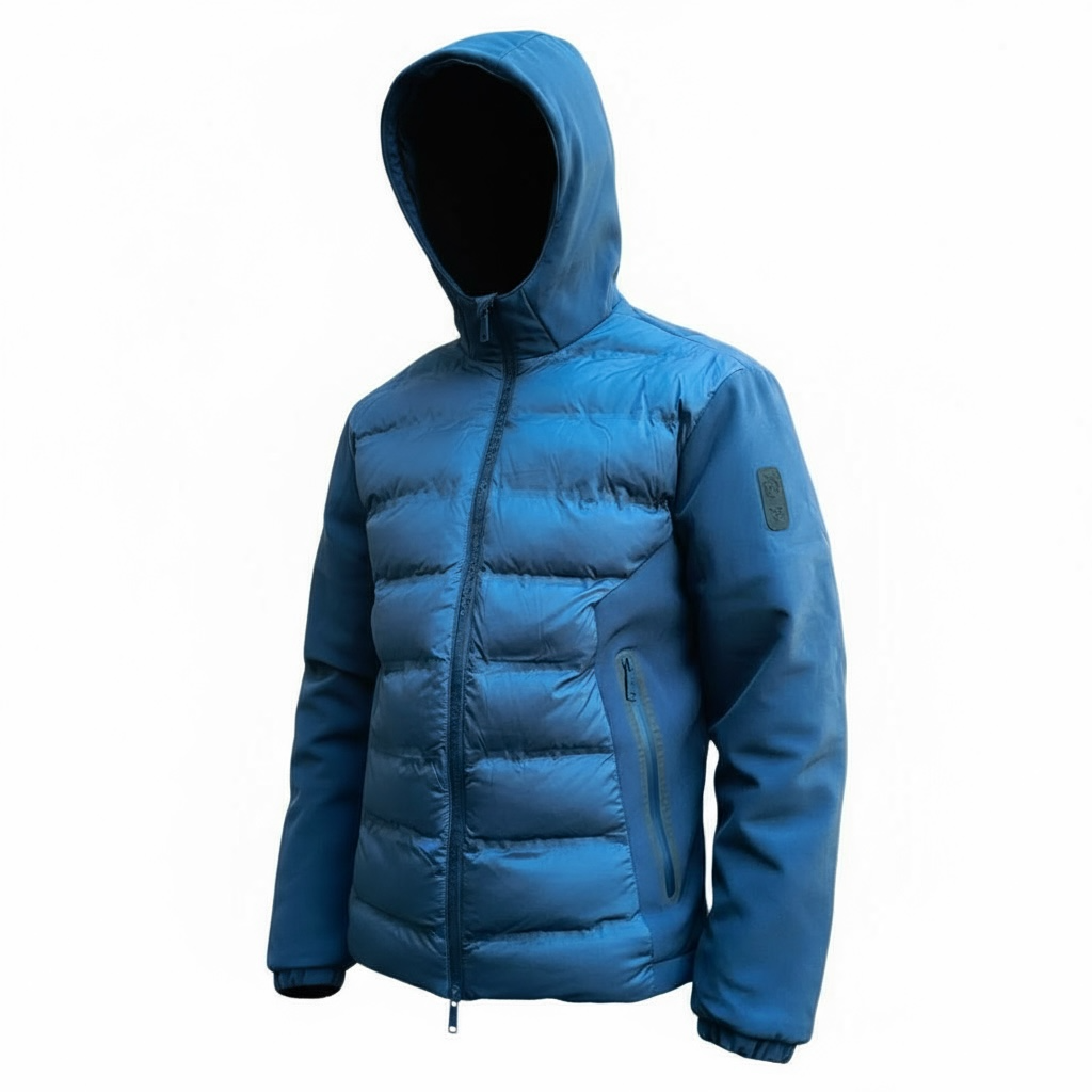 Bill Tornade – Veste softshell matelassée Noir/Bleu (Regular Fit) – M à XXL