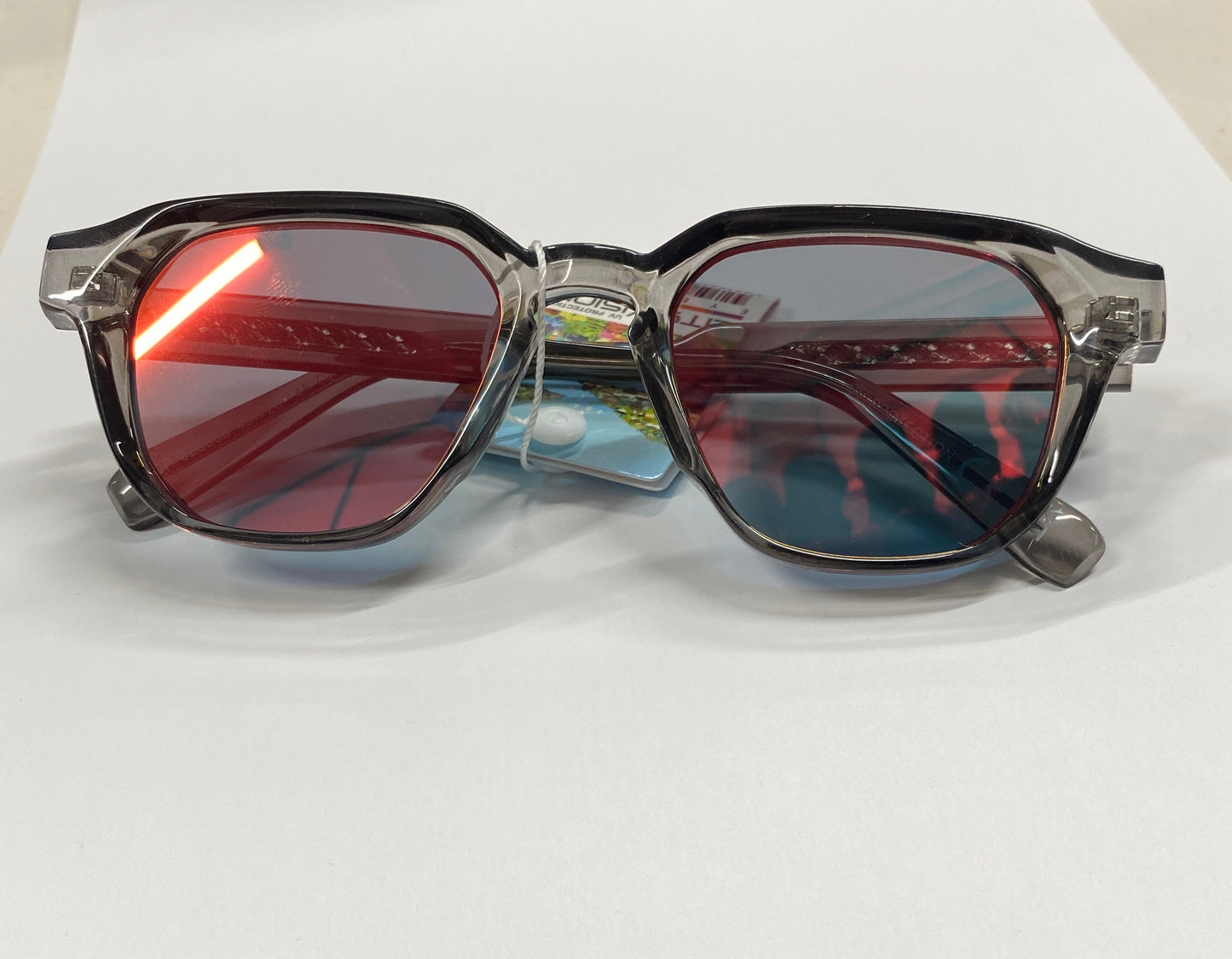 Lunettes de Soleil - 100% UV PROTECTION Teinte Orange Bleu