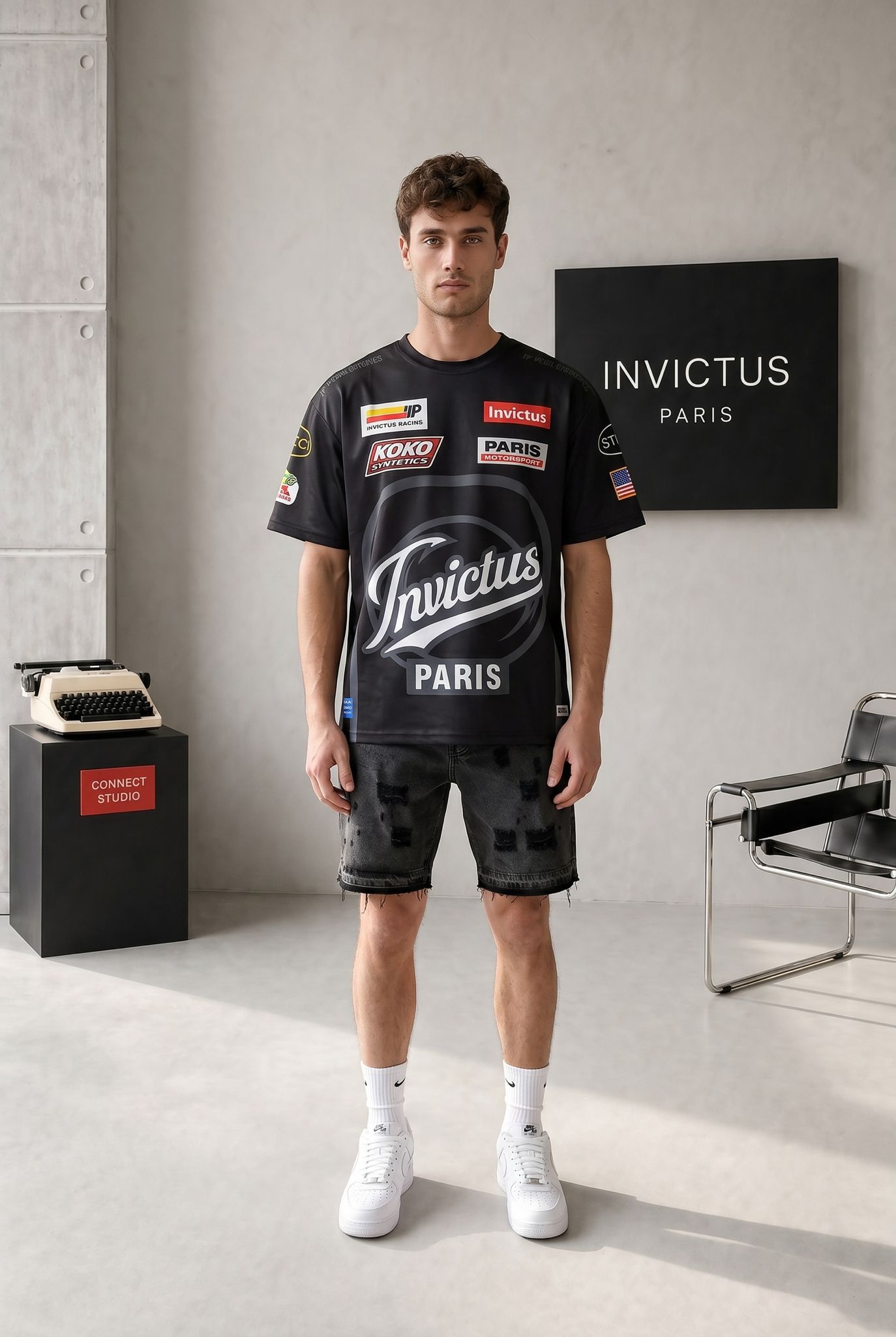 Connect Studio Invictus Paris Racing Jersey – Black/Grey