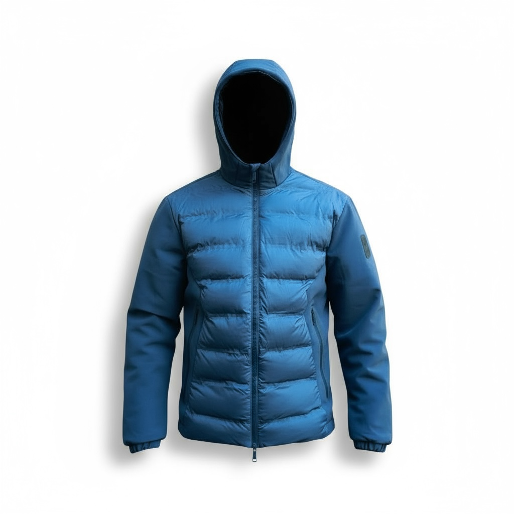 Bill Tornade – Veste softshell matelassée Noir/Bleu (Regular Fit) – M à XXL