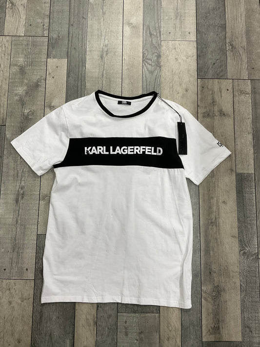 T SHIRT KARL LAGERFELD - Blanc Noir