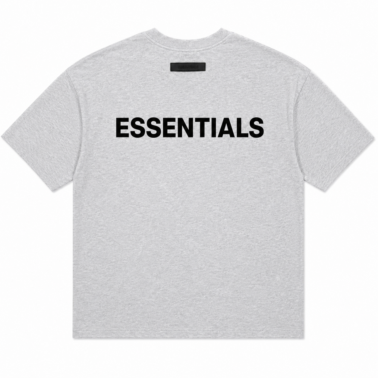 Ensemble ESSENTIALS Homme Gris Chiné | T-Shirt Oversize + Short Premium