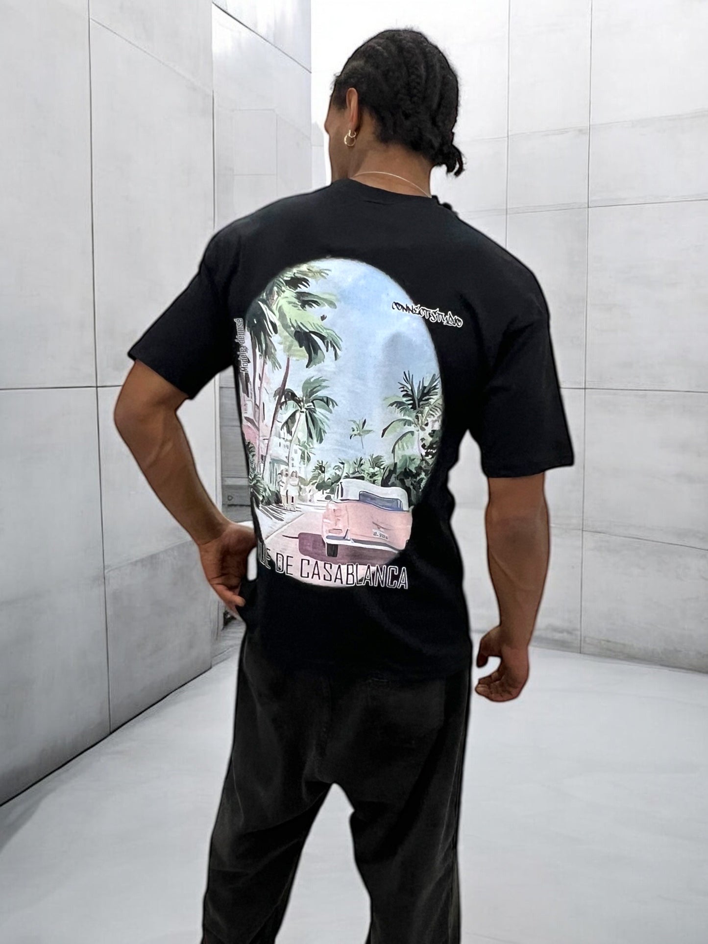T-shirt RUE DE CASABLANCA - noir