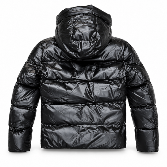 OCTA Doudoune Goggle Noir Brillant – Cagoule Intégrée