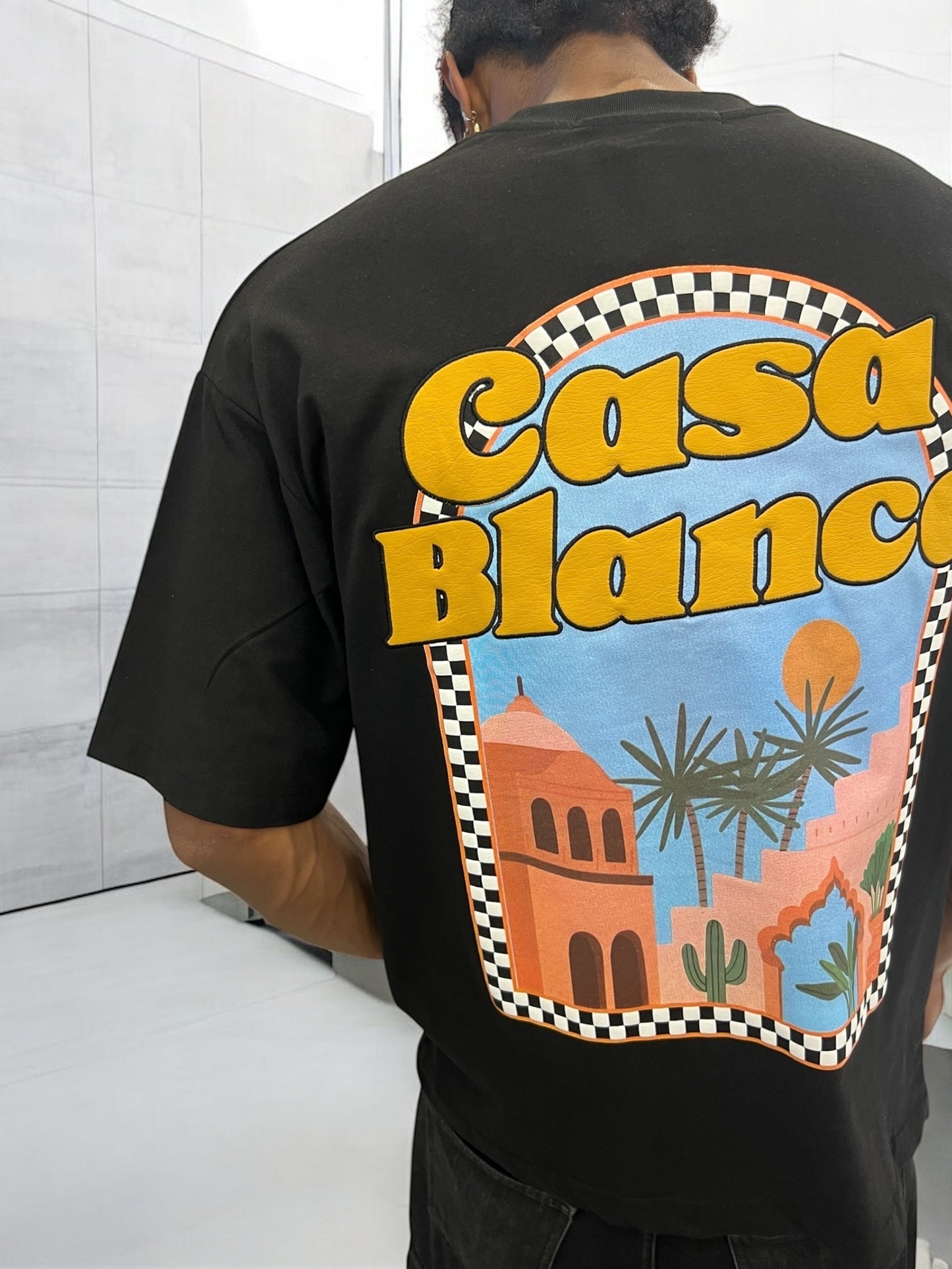T-shirt CASABLANCA VICES CITY - Noir