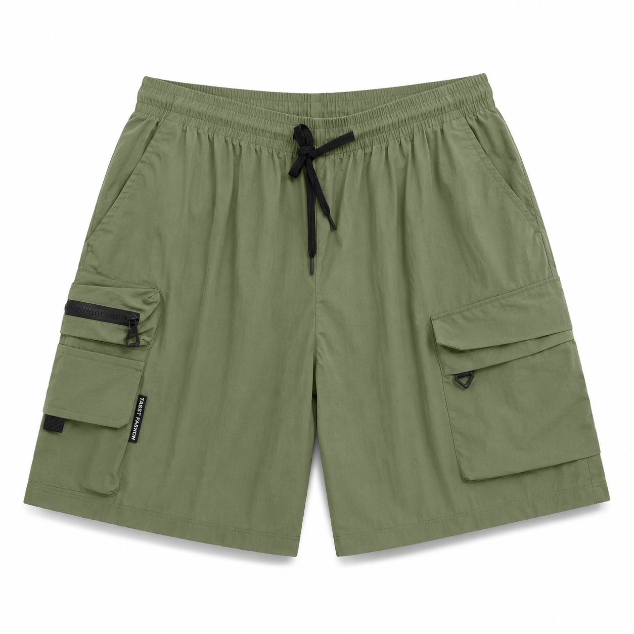 Short Cargo Technique UNTRACED Kaki – Nylon Léger Techwear Été Homme