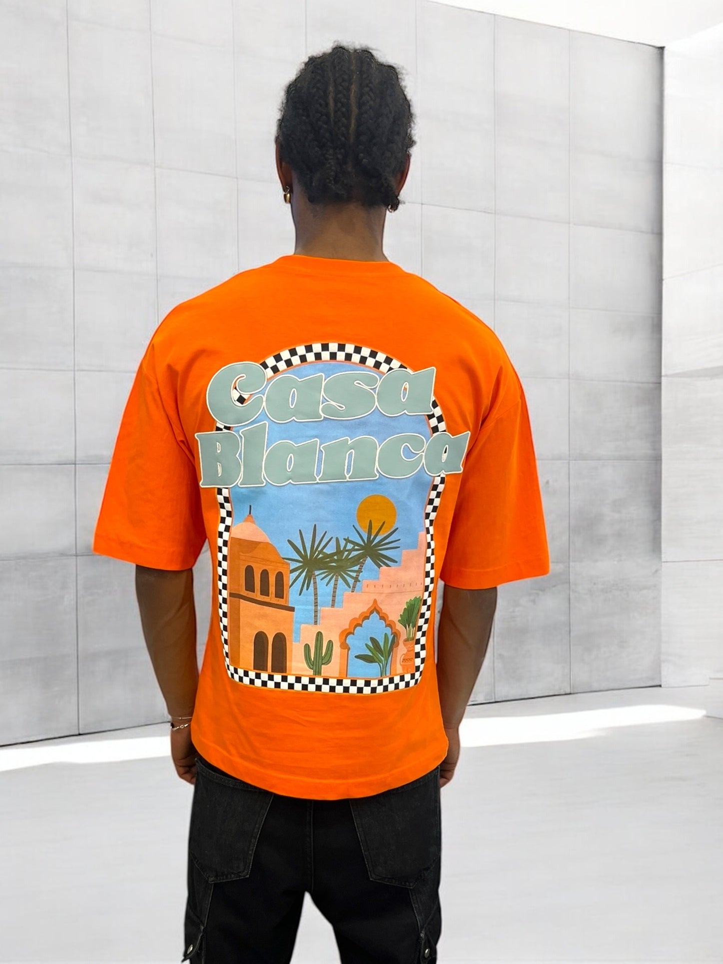 T-shirt CASABLANCA VICES CITY - orange
