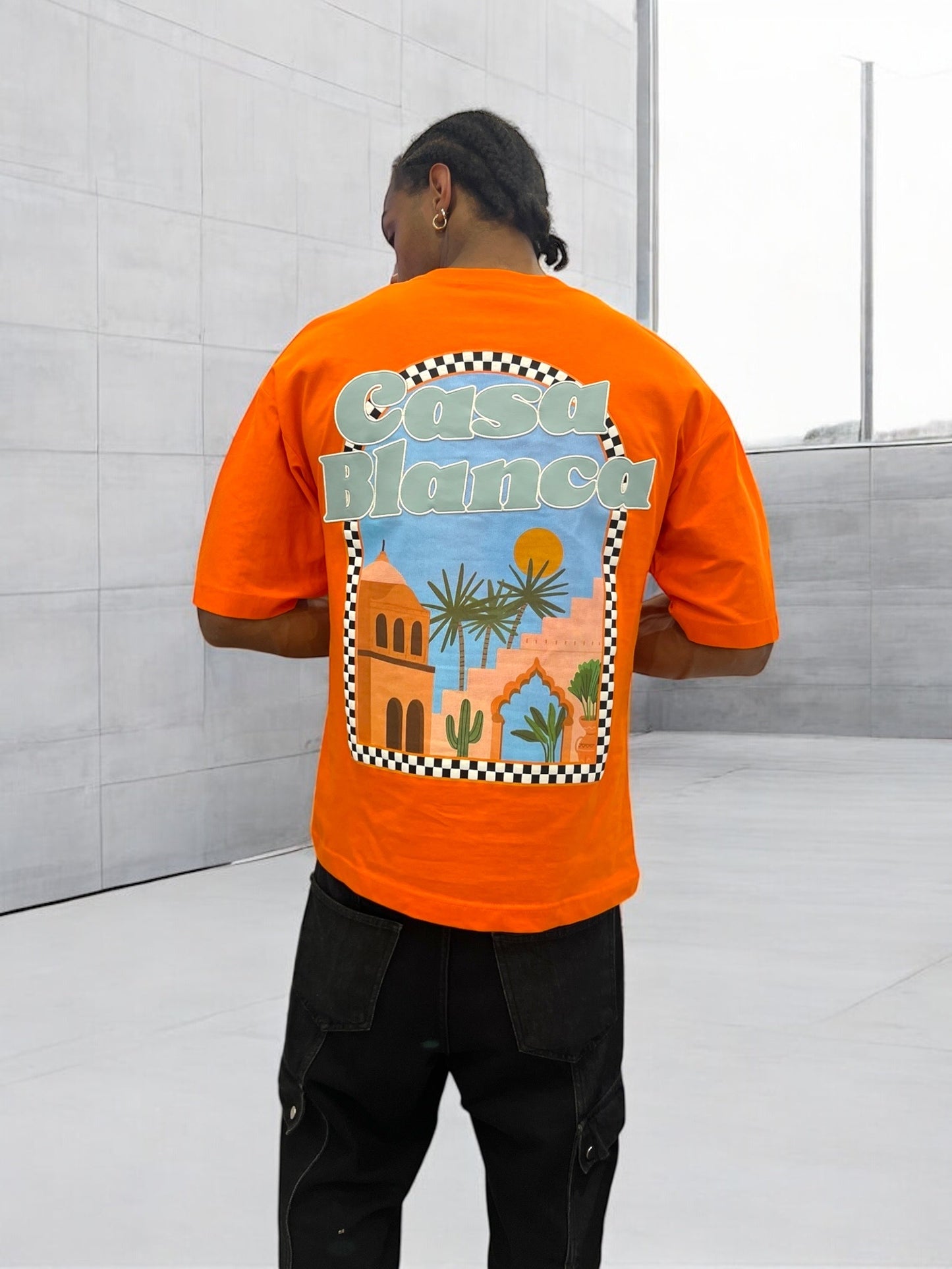 T-shirt CASABLANCA VICES CITY - orange