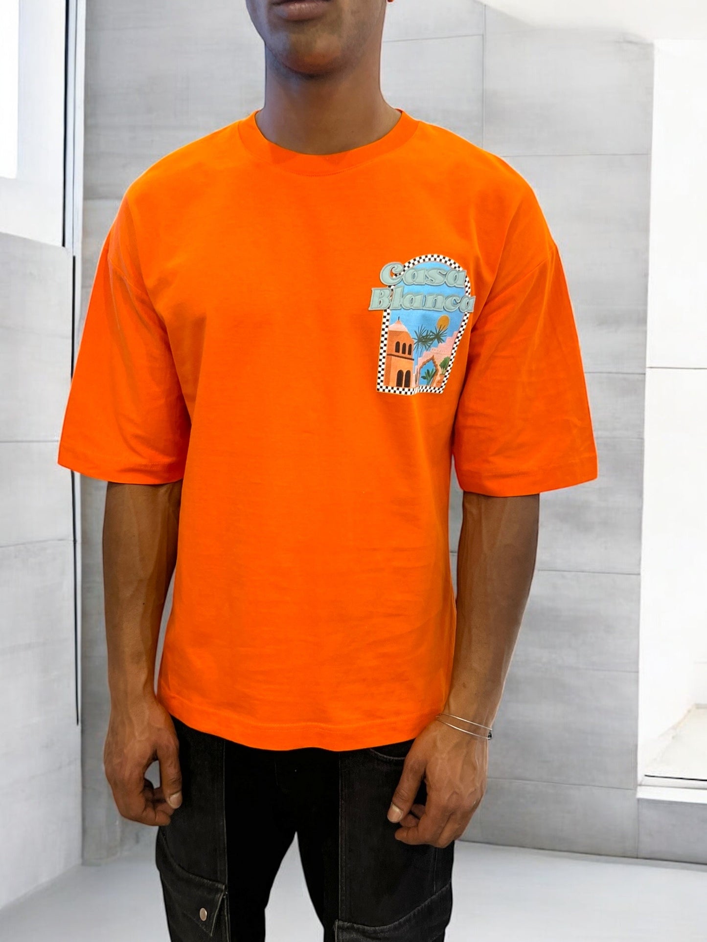 T-shirt CASABLANCA VICES CITY - orange