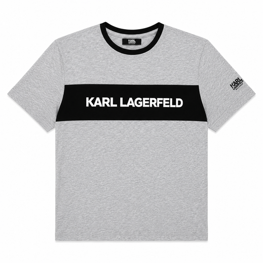 T-shirt Karl Lagerfeld Beachwear Grey Black Homme