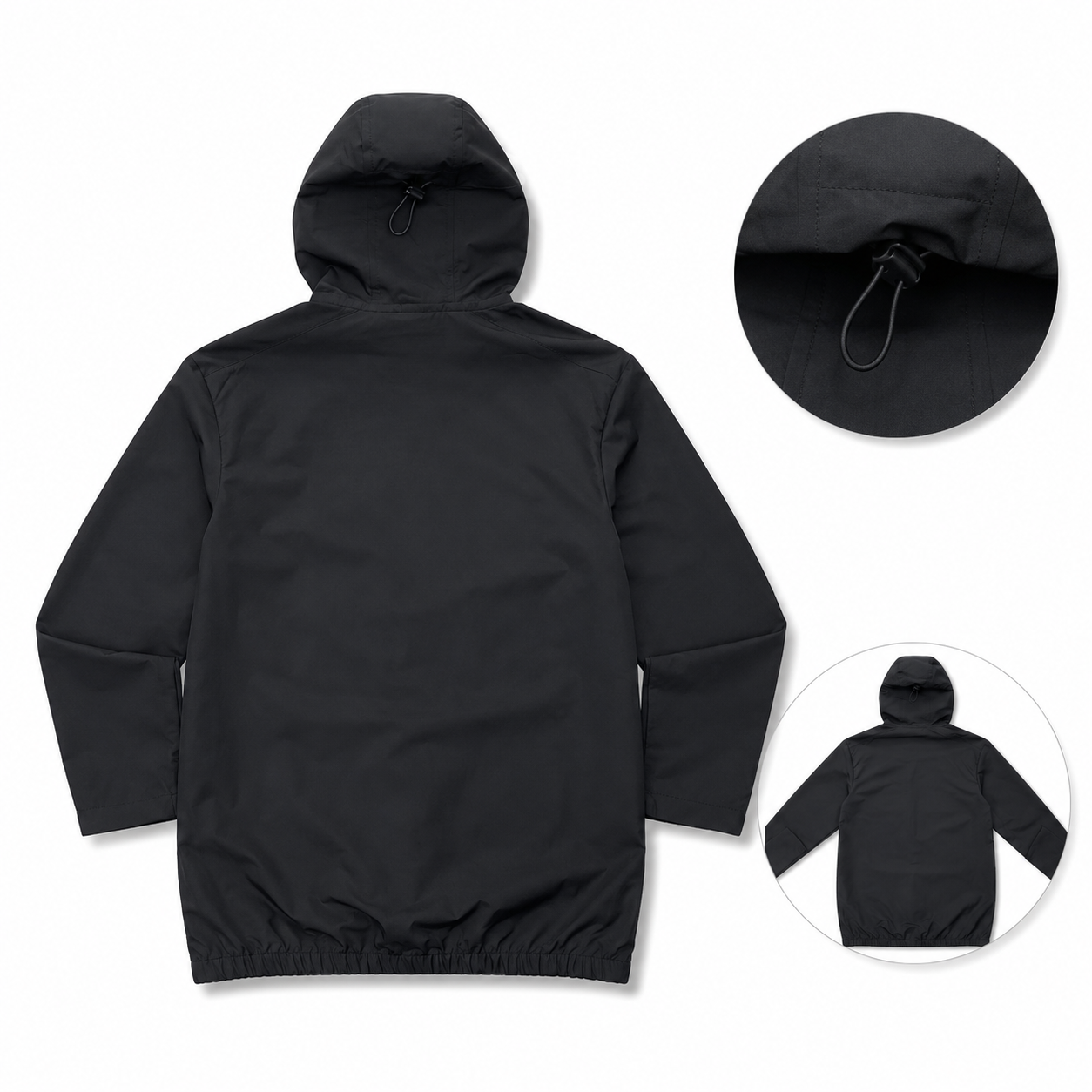 Ensemble Technique Noir & Orange – Veste à Capuche + Pantalon Cargo