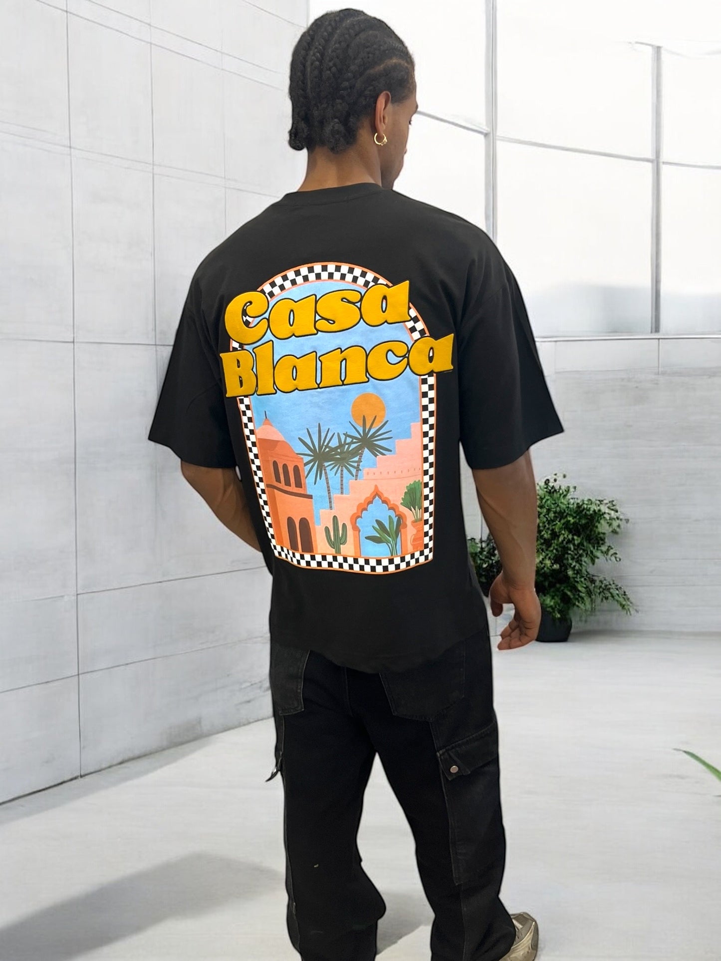 T-shirt CASABLANCA VICES CITY - Noir