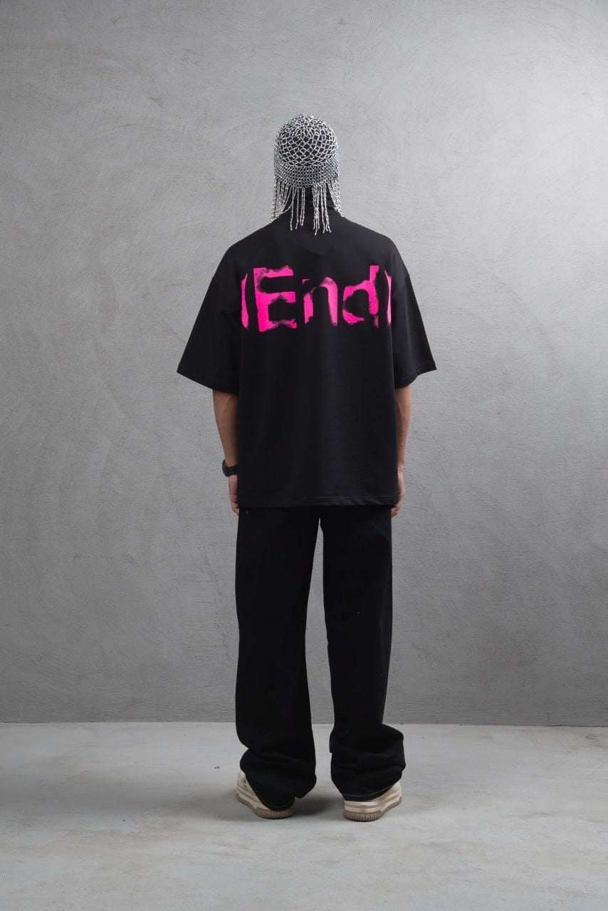 T-SHIRT OVERSIZE *END*, NOIR Spring/Summer 2025