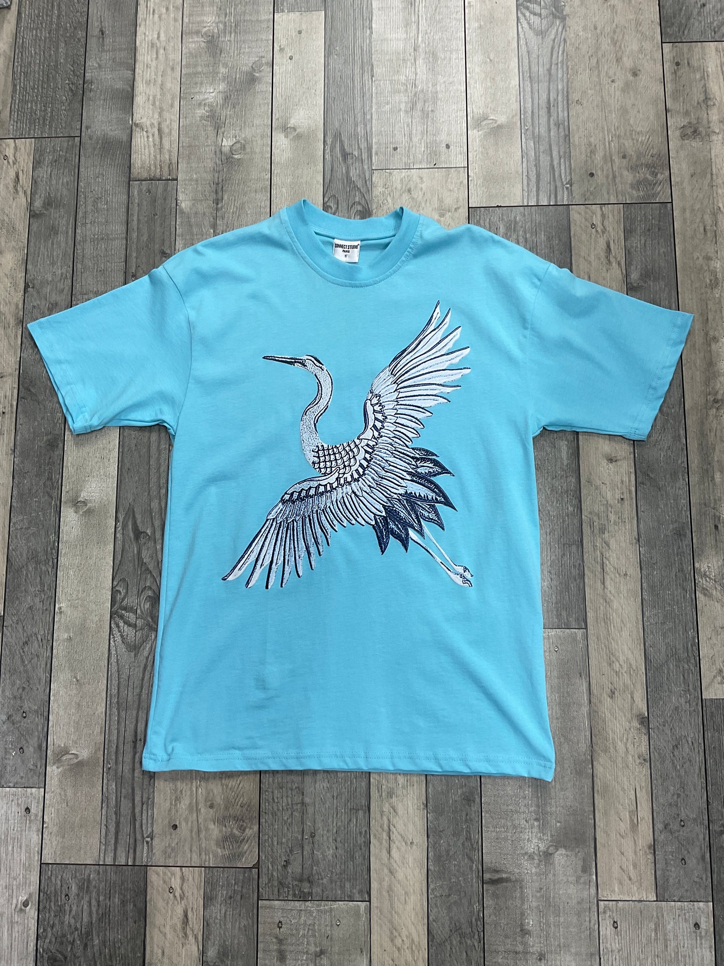 T-shirt Grue BLEU - bleu ciel