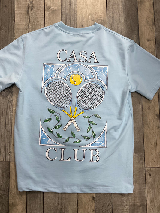 T-shirt CASA CLUB - bleu ciel