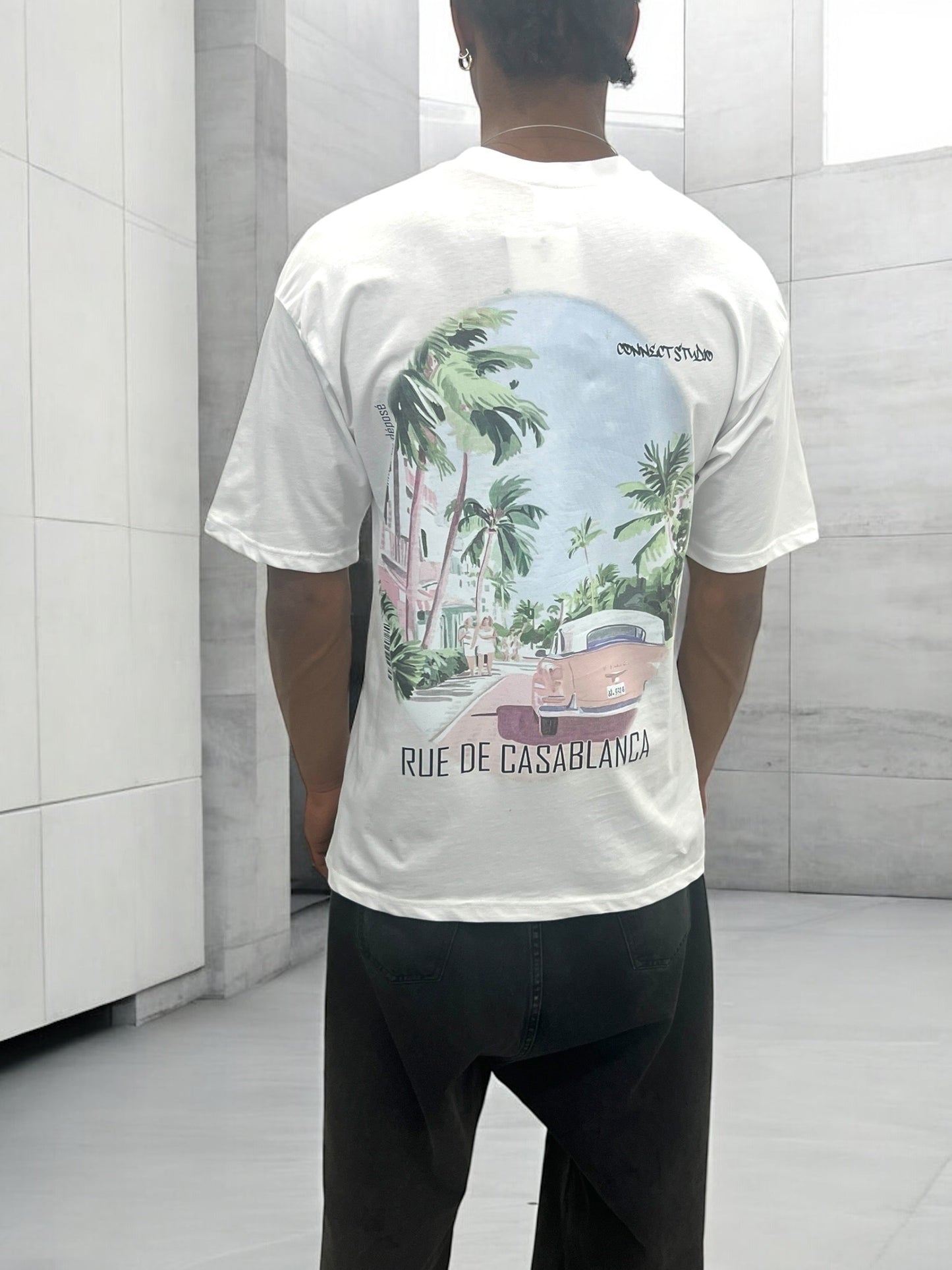 T-shirt RUE DE CASABLANCA - blanc