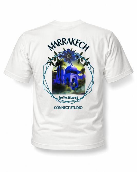 T-Shirt Marrakech Connect Studio Paris Blanc – Rue Yves Saint Laurent