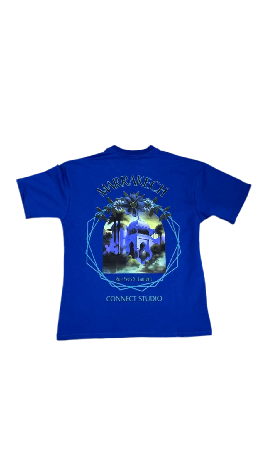 T-shirt Marrakech – Jardin Majorelle & Musée Yves Saint Laurent –  Bleu roi