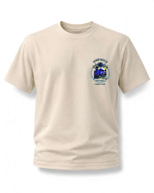 T-Shirt Marrakech Connect Studio Paris Beige Sable – Rue Yves Saint Laurent
