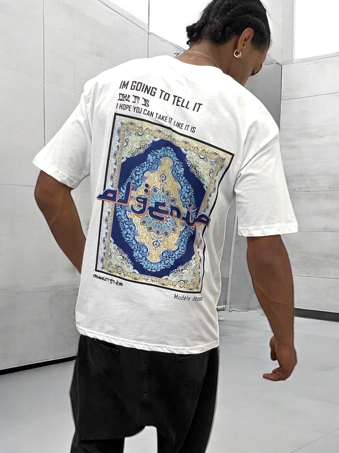 T-shirt ALGERIA TAFSIR AL-AHLAM - blanc