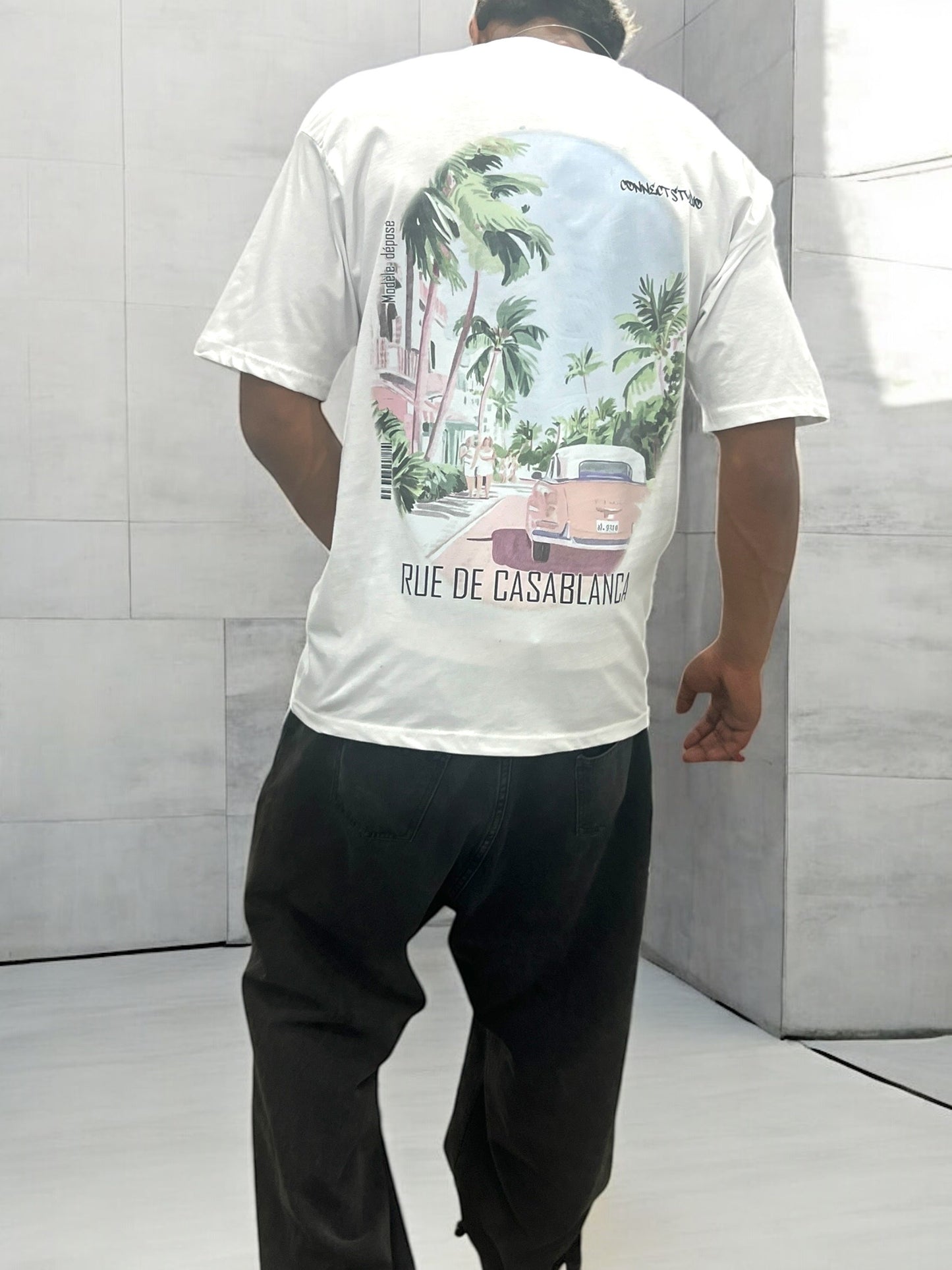 T-shirt RUE DE CASABLANCA - blanc