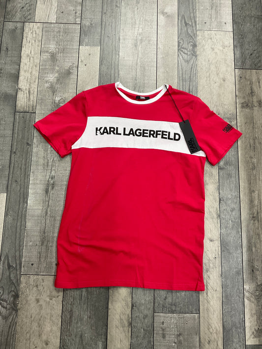 T SHIRT KARL LAGERFELD - Rouge Blanc