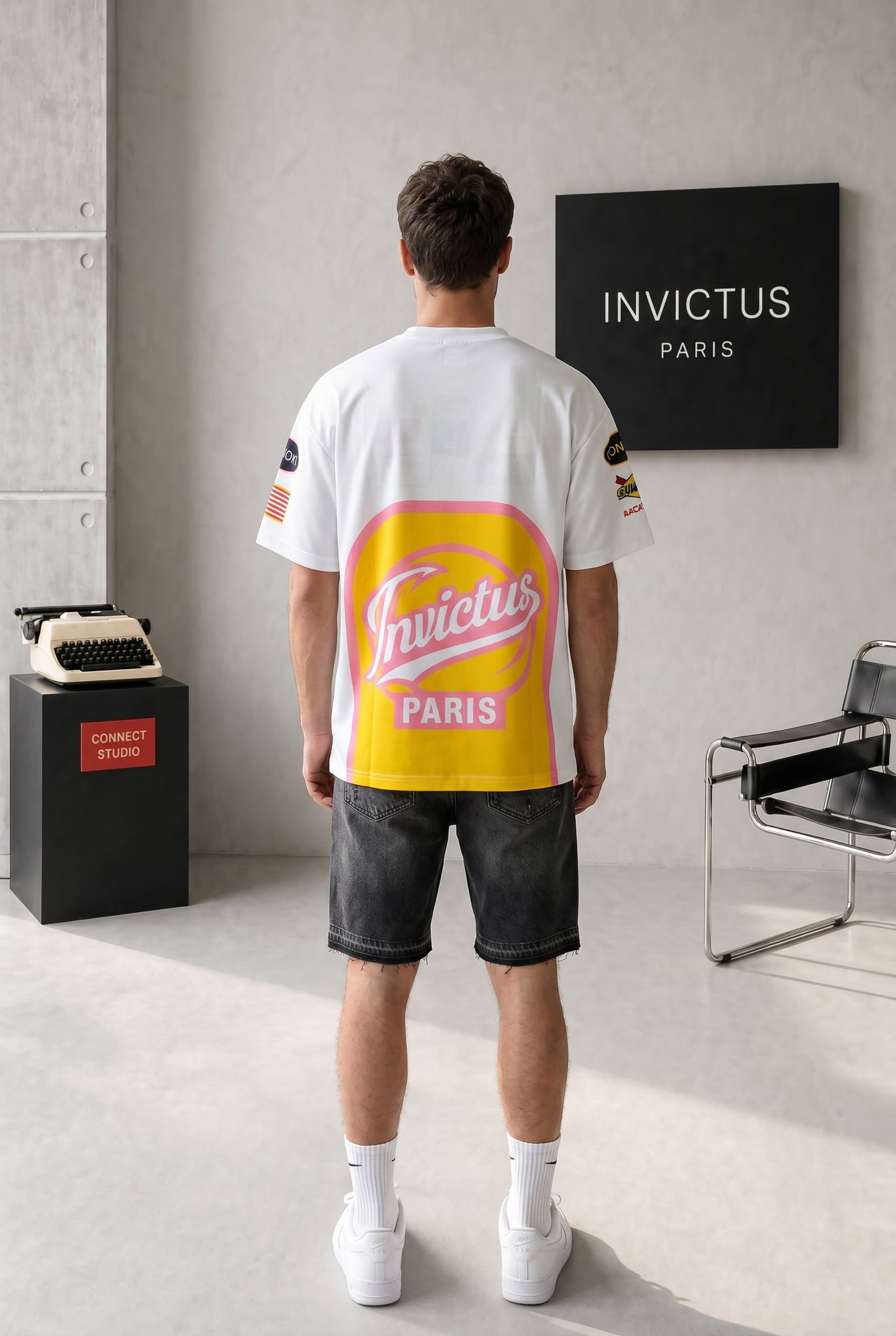Connect Studio Invictus Paris Racing Jersey – White/Pink