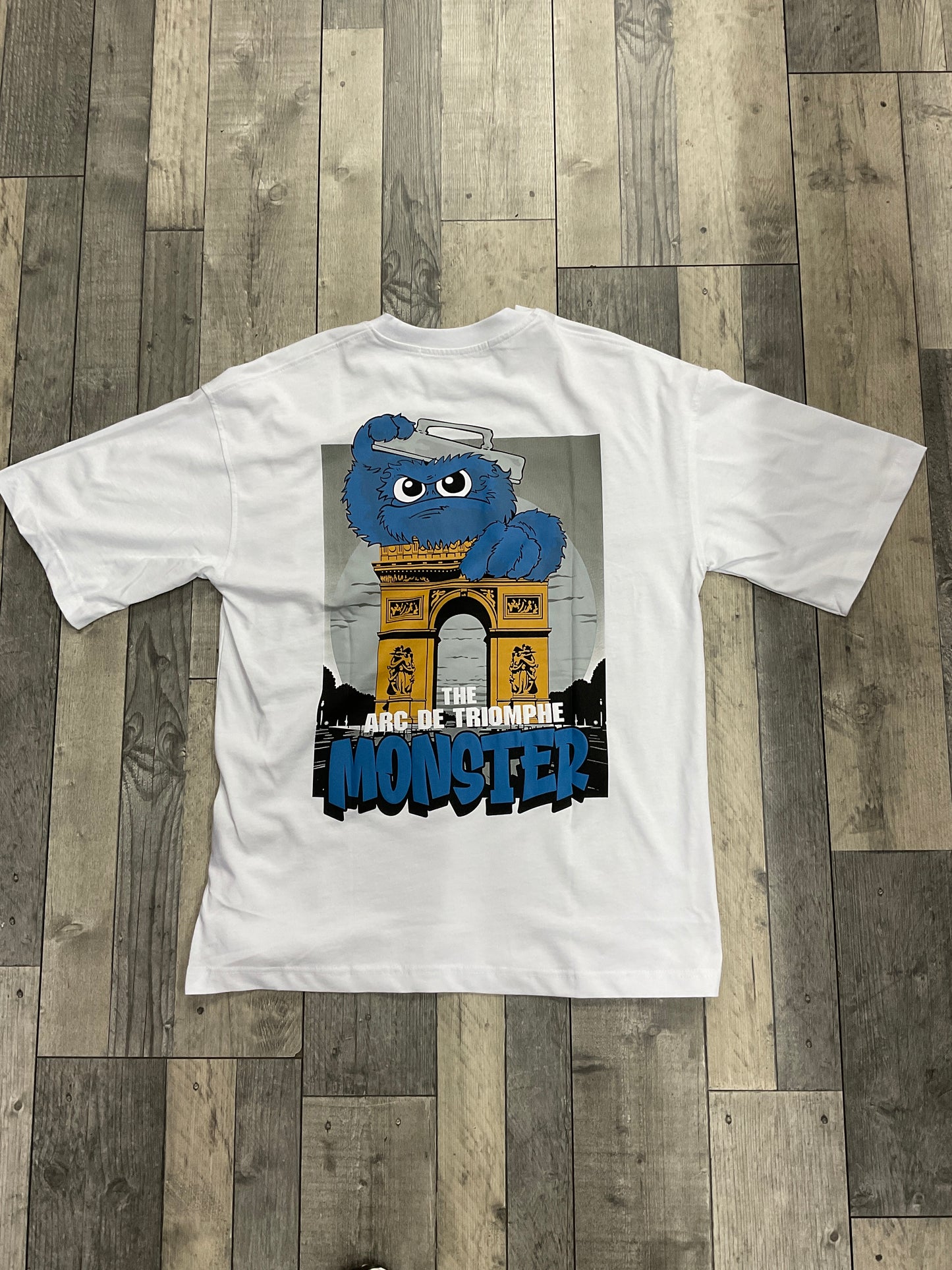 T-shirt MONSTER - blanc