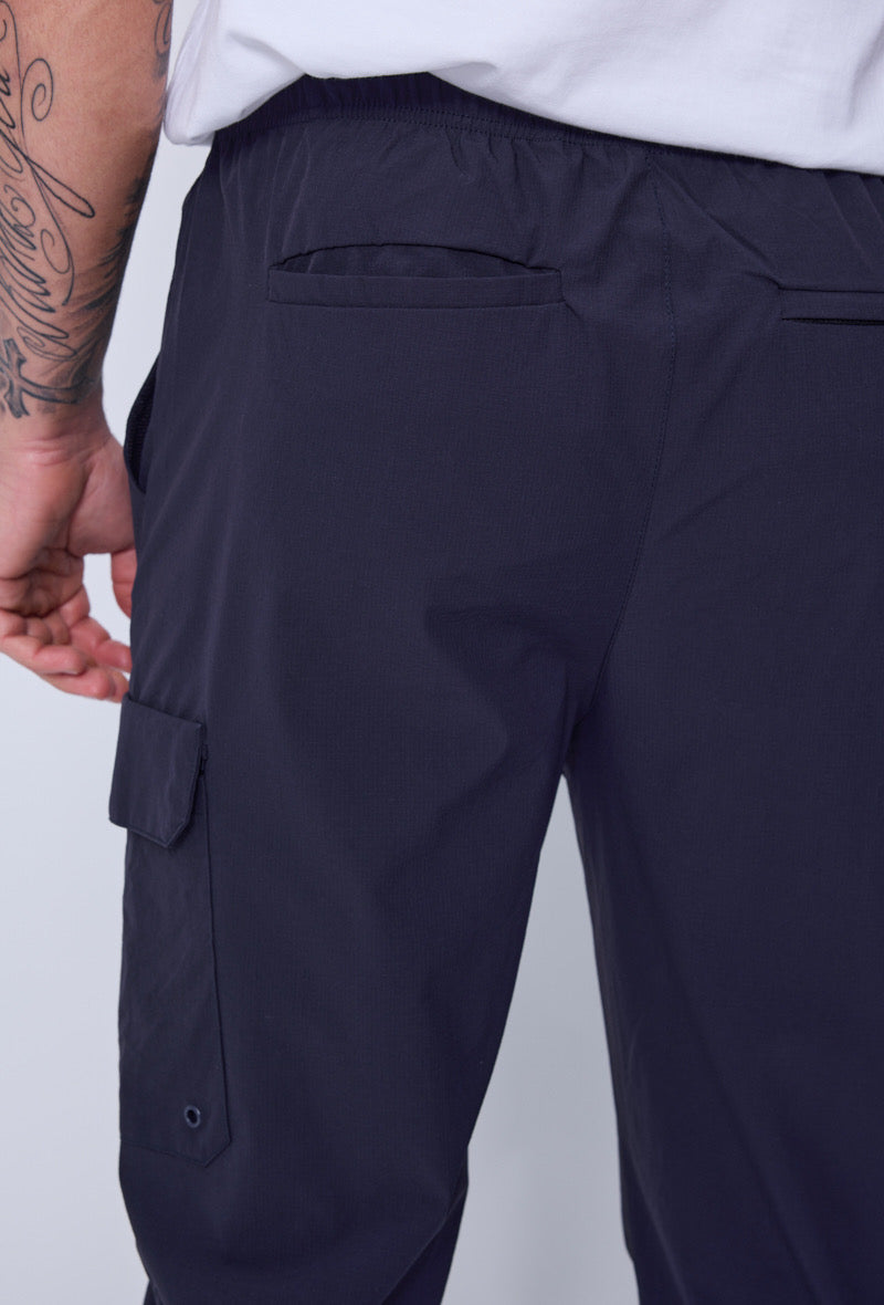 Pantalon Cargo Bleu « Tissu Façon St*ne Isl*nd »