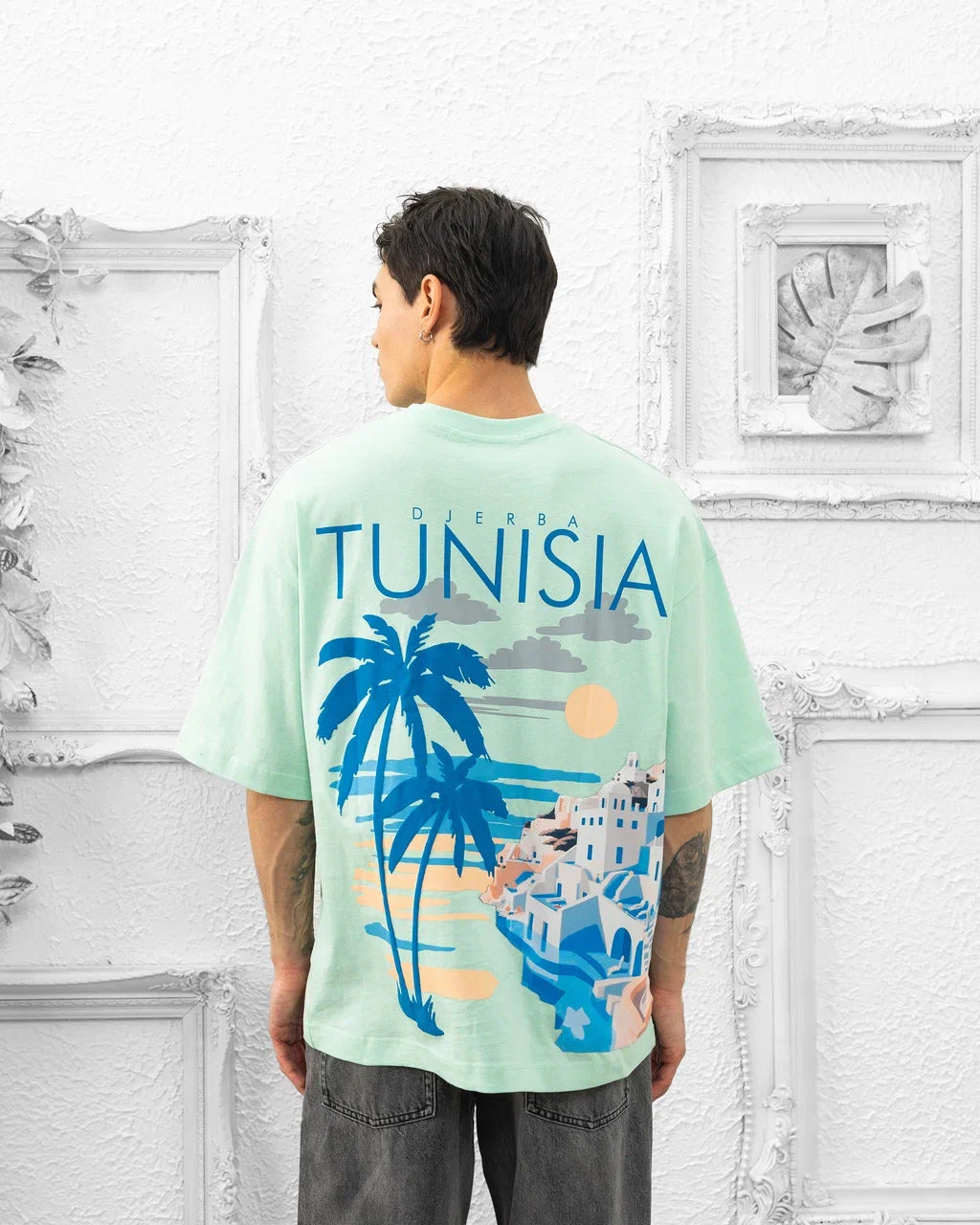 T-SHIRT TUNISIA DJERBA - VERT D’EAU