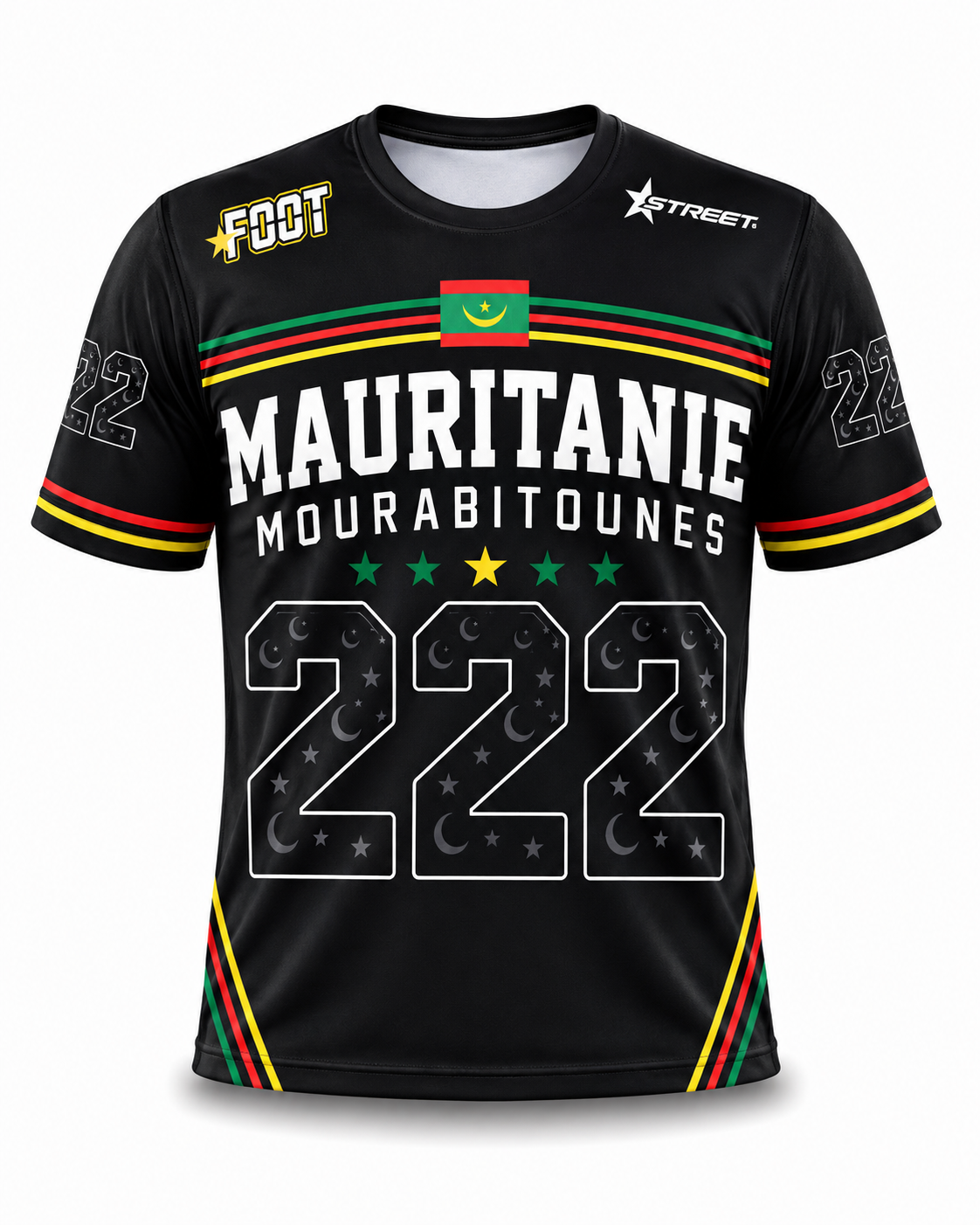Maillot Mauritanie 222 Noir Intense – Connect Studio Paris Invictus Edition