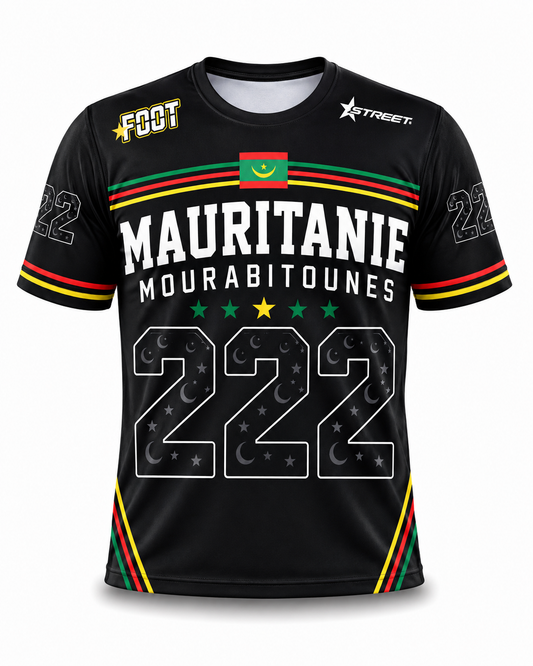 Maillot Mauritanie 222 Noir Intense – Connect Studio Paris Invictus Edition
