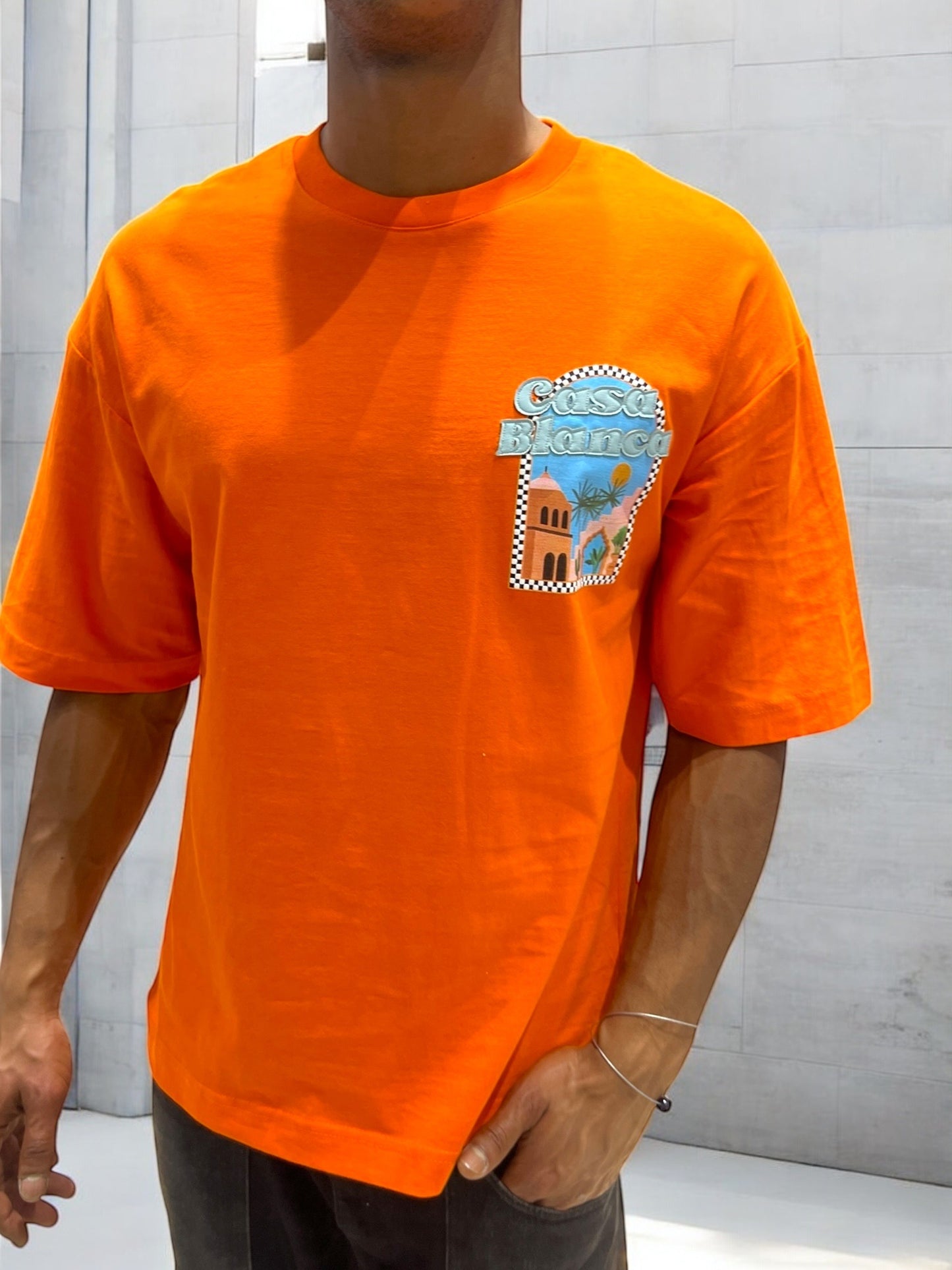 T-shirt CASABLANCA VICES CITY - orange