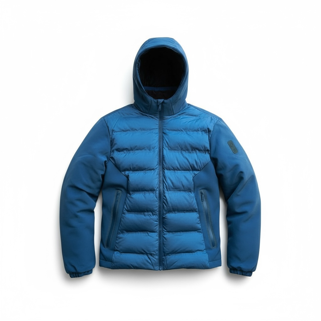 Bill Tornade – Veste softshell matelassée Noir/Bleu (Regular Fit) – M à XXL