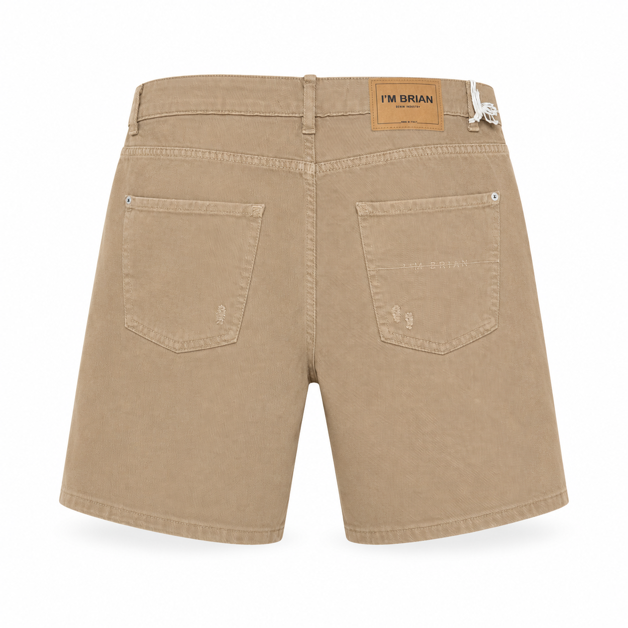 Short Homme Beige Destroy I’M Brian Kevin L1810 – Bermuda Premium Italien