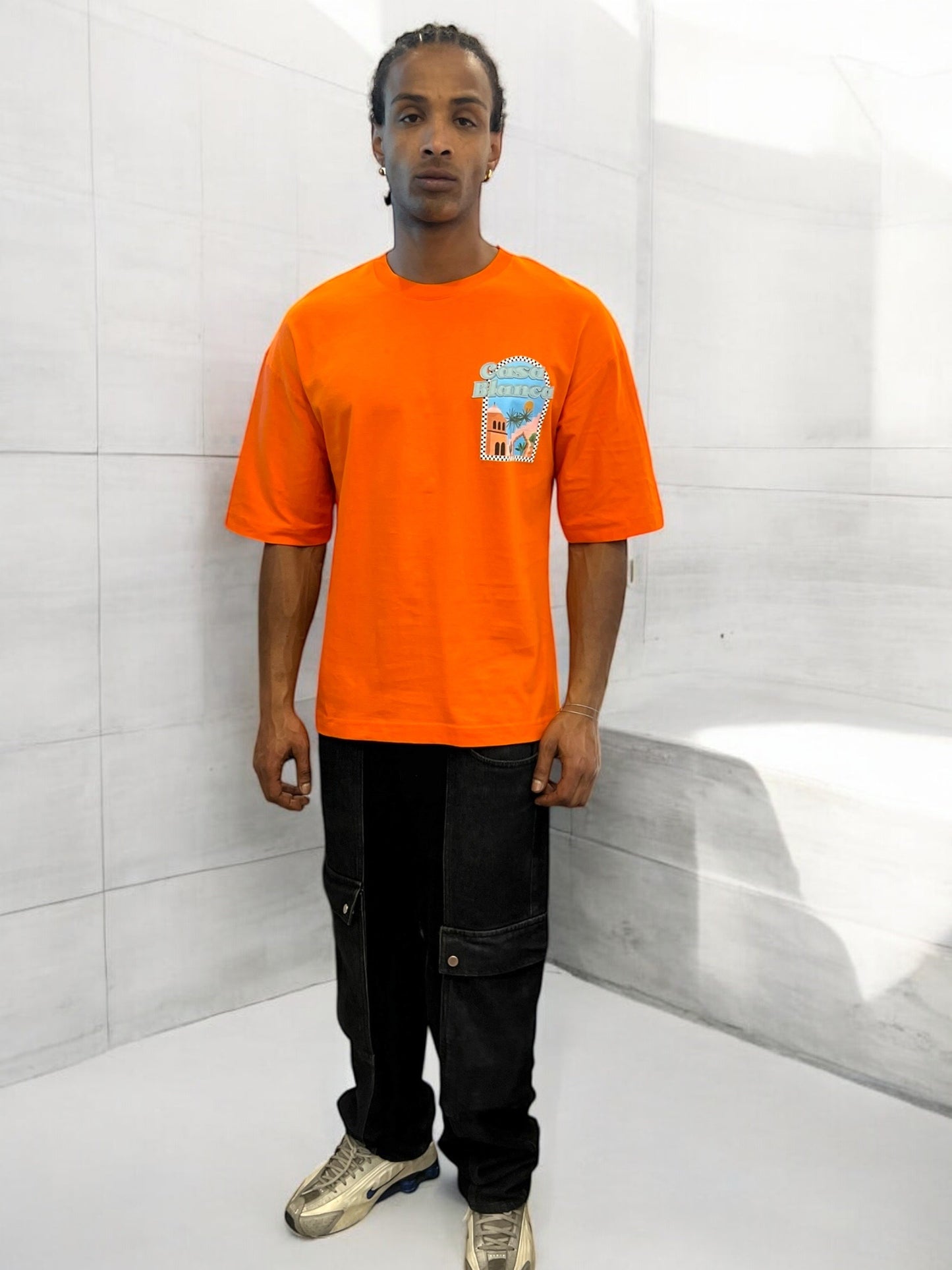 T-shirt CASABLANCA VICES CITY - orange