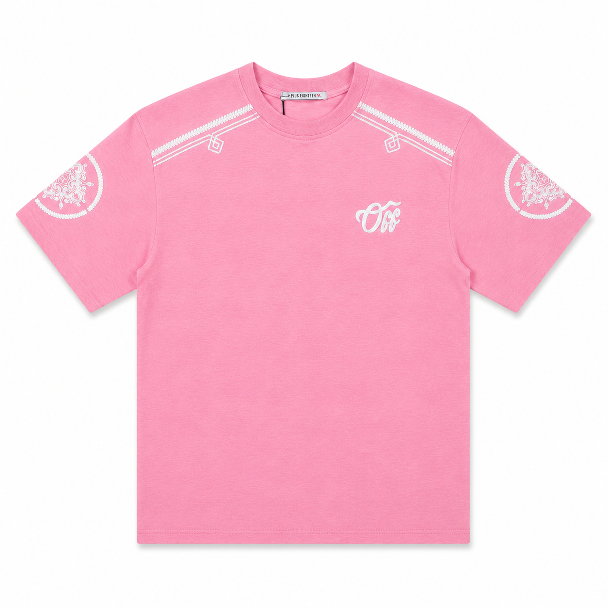 Ensemble Plus Eighteen Rose Brodé – T-shirt & Short Premium