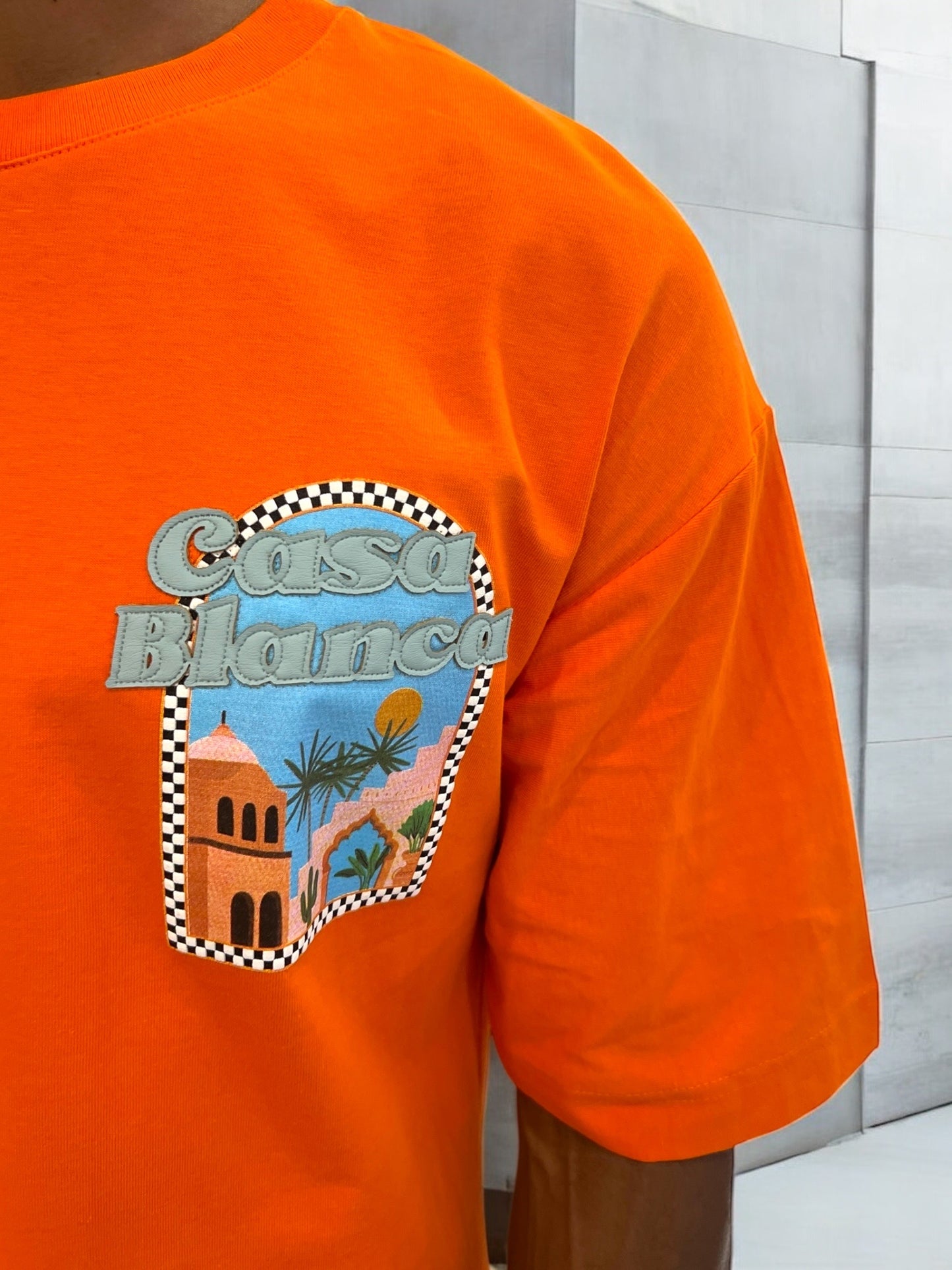 T-shirt CASABLANCA VICES CITY - orange