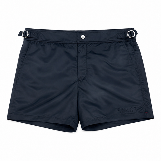 XPLCT STUDIOS Monaco Swim Short Noir – Short de Bain Premium Homme