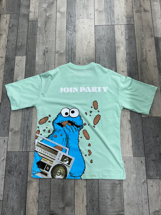 T-shirt JOIN PARTY - vert d’eau