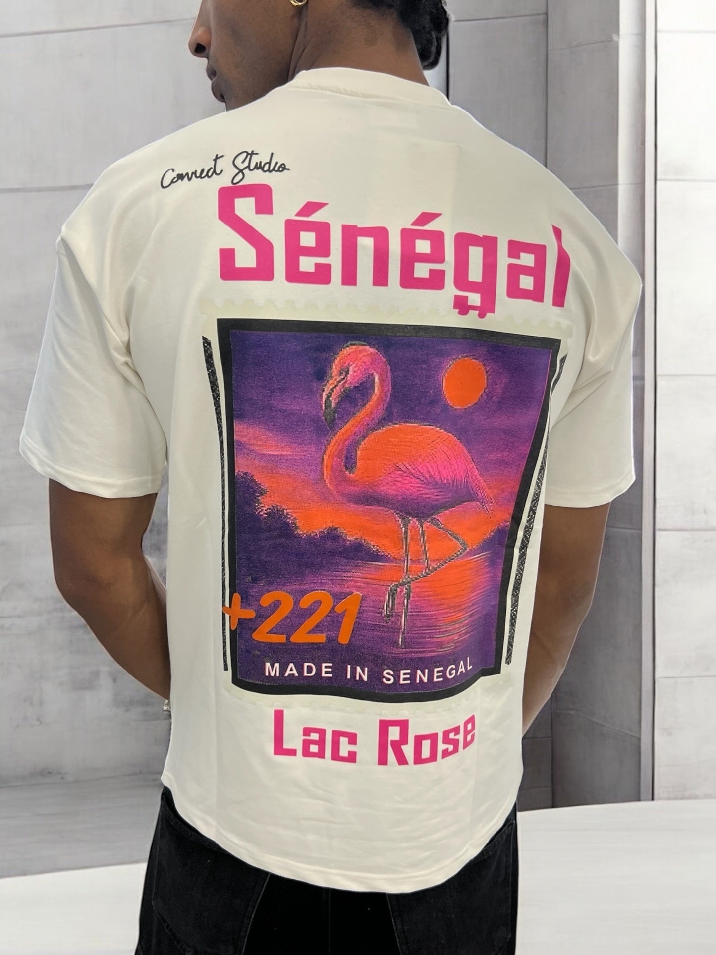 T-shirt “Sénégal – Lac Rose” 🇸🇳 – Connect Studio – Unisexe