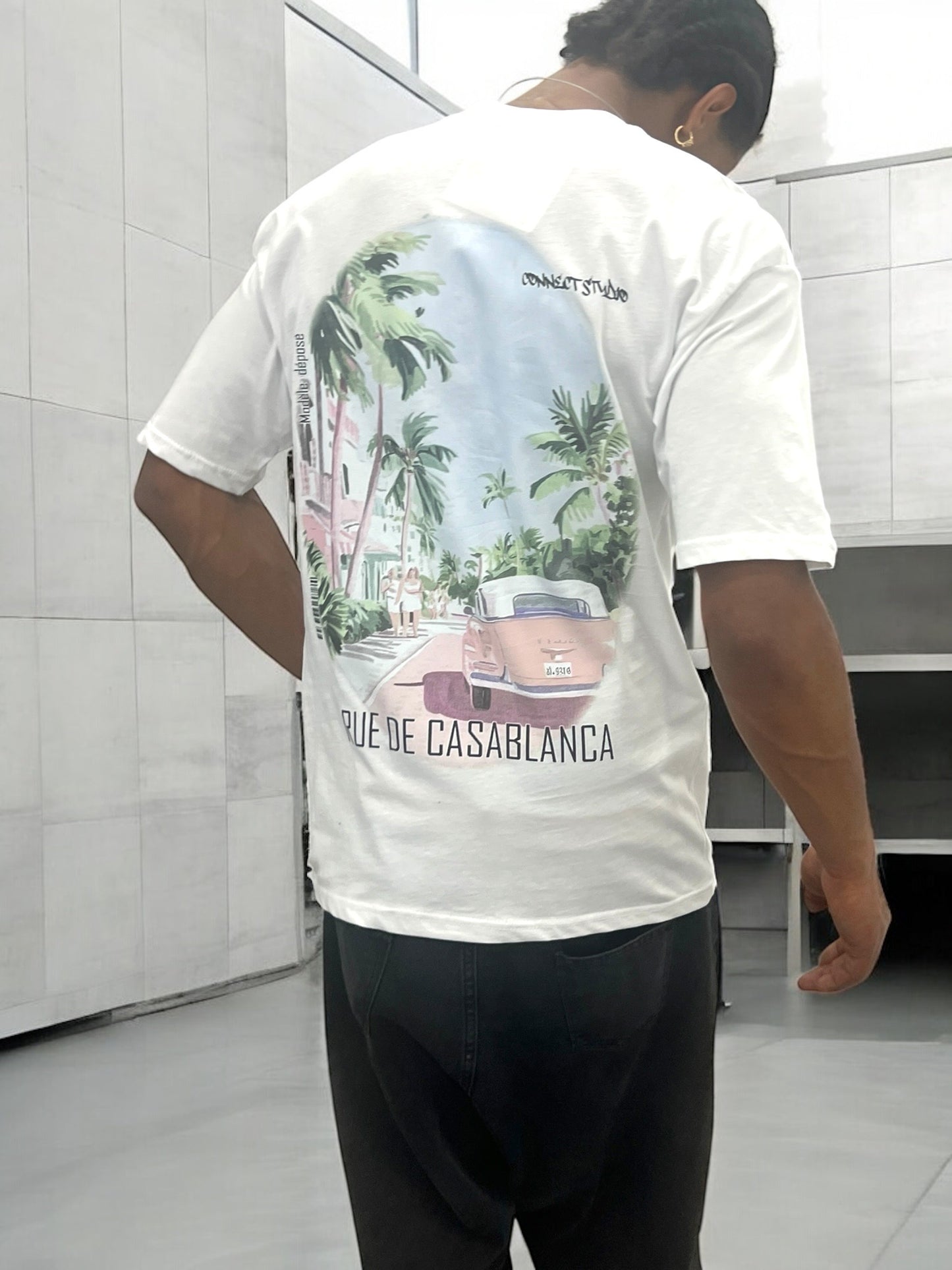 T-shirt RUE DE CASABLANCA - blanc