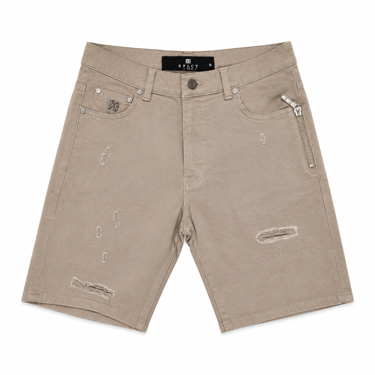 Short Beige XPLCT Studios Havana – Short Streetwear Homme Premium