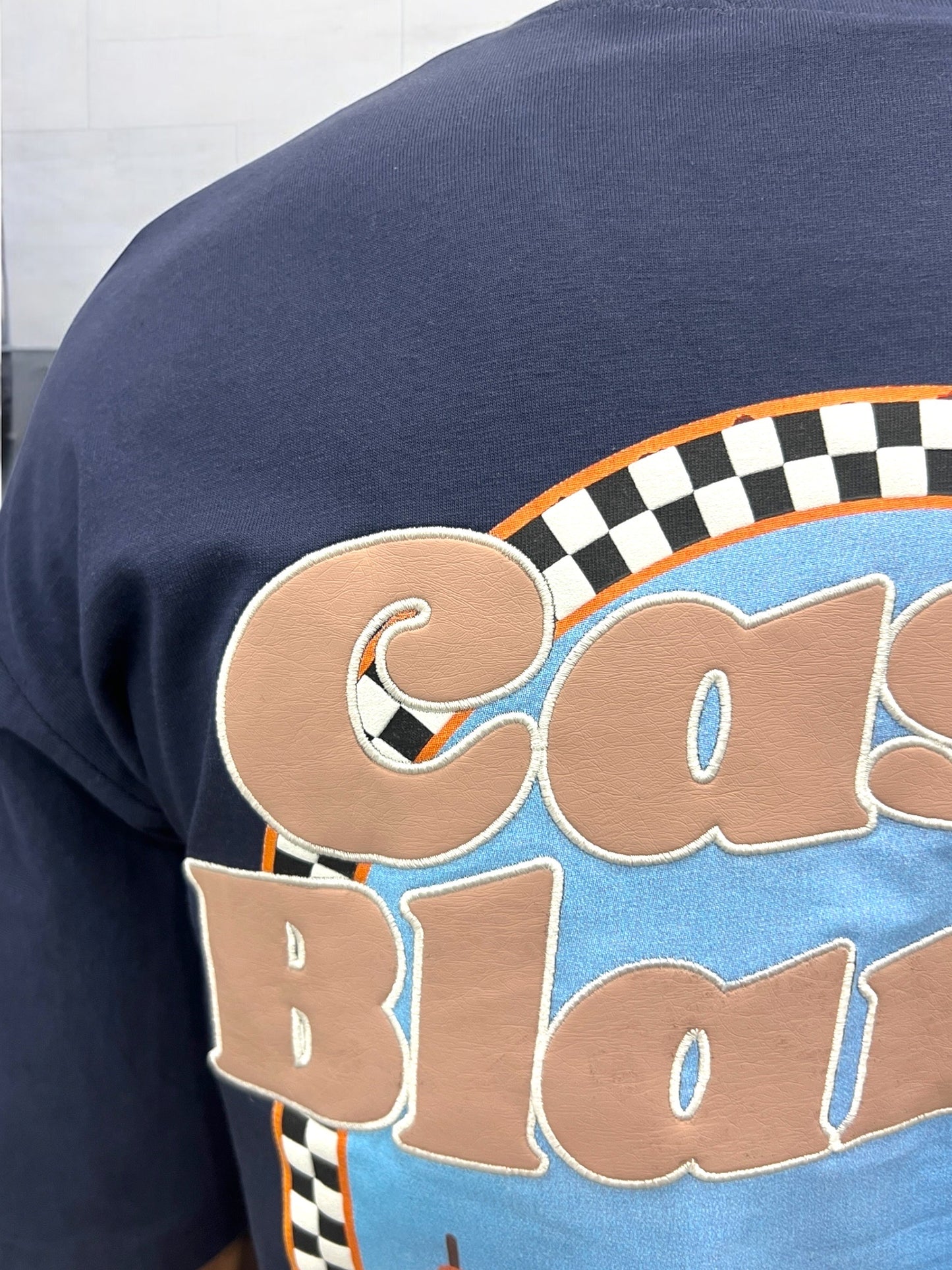 T-shirt CASABLANCA VICES CITY - bleu marine